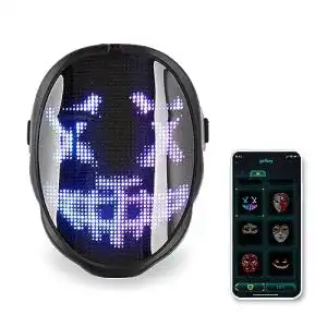 LED-Maske CHEMION LED-Gesichtsmaske, Spaß, Partys