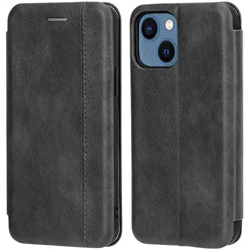 iPhone-13-mini-Leder-Case Leaum Handyhülle für iPhone 13 Mini