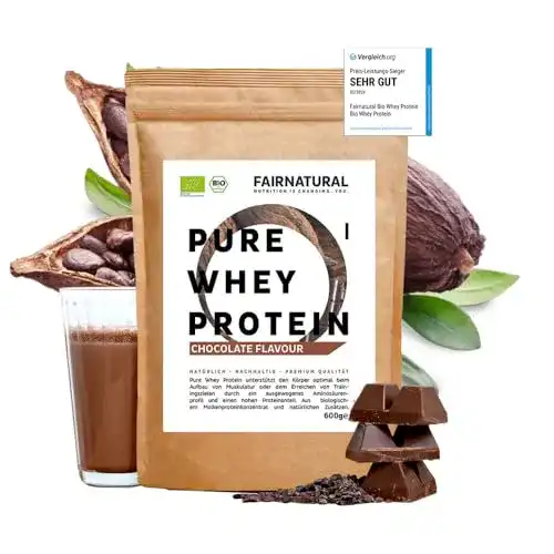 Schoko-Proteinpulver Fairprotein BIO WHEY Protein-Pulver Schoko