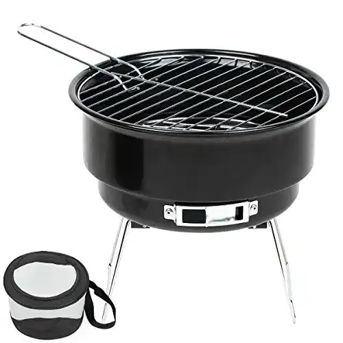 Grilleimer Unuber Grill-Eimer Holzkohlegrill für Garten 25,4 cm
