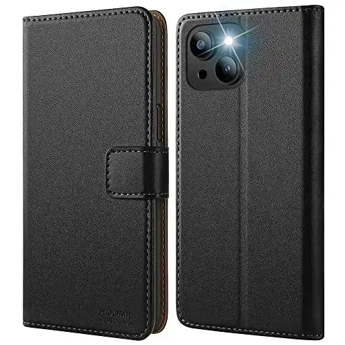 iPhone-14-Plus-Leder-Case HOOMIL MagFlip Serie