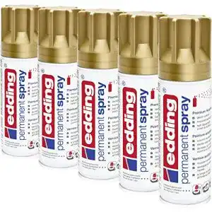 Goldspray edding 5200 Permanent-Spray, reich-gold matt, 5x