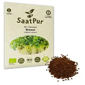 Kressesamen SaatPur Kresse BIO Keimsprossen 75g