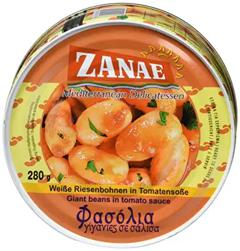 Baked Beans Zanae Dicke weiße Bohnen, 3 x 280 g Packung