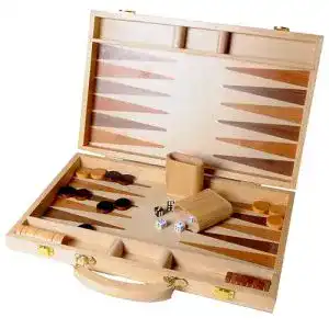 Backgammon Engelhart Eingelegtes hölzernes -Set
