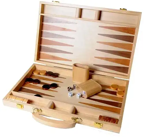 Backgammon Engelhart Eingelegtes hölzernes -Set