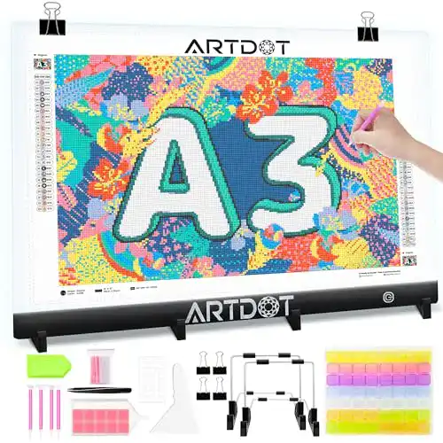Leuchttisch A3 ARTDOT für 5D Diamond Painting Zubehör