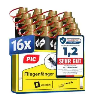 Fliegenfalle PIC – 16 Stück – Fliegenfänger – umweltfreundlich