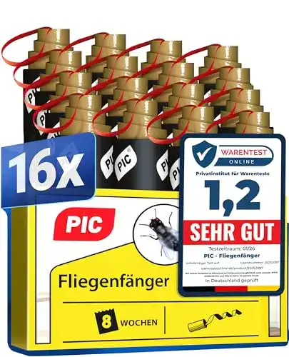 Fliegenfalle PIC – 16 Stück – Fliegenfänger – umweltfreundlich
