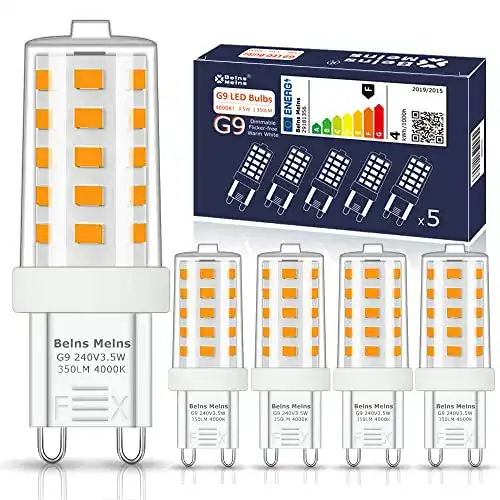 G9-LED (dimmbar) Belns Melns G9 LED Lampe Dimmbar, 2700K Warmweiß