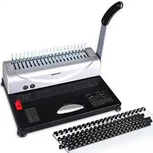 Bindegerät MAKEASY, Bindemaschine, 21 Löcher, bindet 450 Blatt