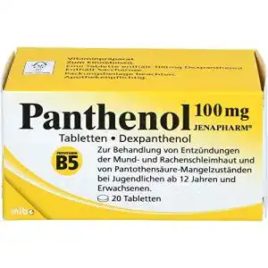 Panthenol PANTHENOL 100 mg Jenapharm Tabletten 20 St