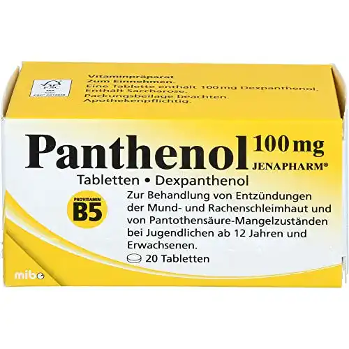 Panthenol PANTHENOL 100 mg Jenapharm Tabletten 20 St