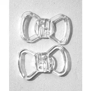Bikiniverschluss Telliswelt 2 x Bikiniverschluß 17 mm klar