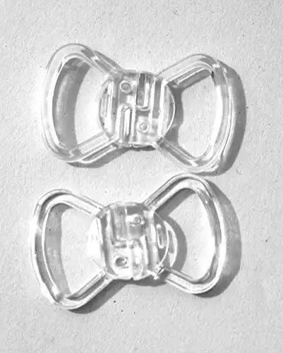 Bikiniverschluss Telliswelt 2 x Bikiniverschluß 17 mm klar