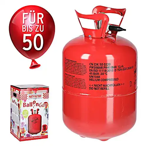 Die beste Ballongas Cepewa Helium für 50 Ballons, 400L Gasfüllung 2026 Test Bestseller Ballongas Cepewa Helium für 50 Ballons, 400L Gasfüllung