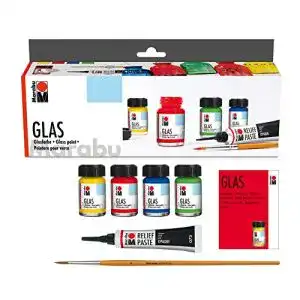 Glasfarbe Marabu 1306000000087 Glas Starter Set, leuchtend