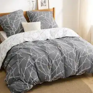 Leinen-Bettwäsche BEDSURE Bettwäsche 200×200 Baumwolle Set
