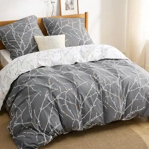 Leinen-Bettwäsche BEDSURE Bettwäsche 200×200 Baumwolle Set