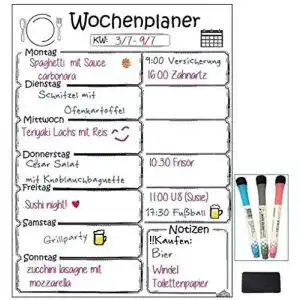 Wochenplaner Libetui Magnetisch, Magnettafel für Küche