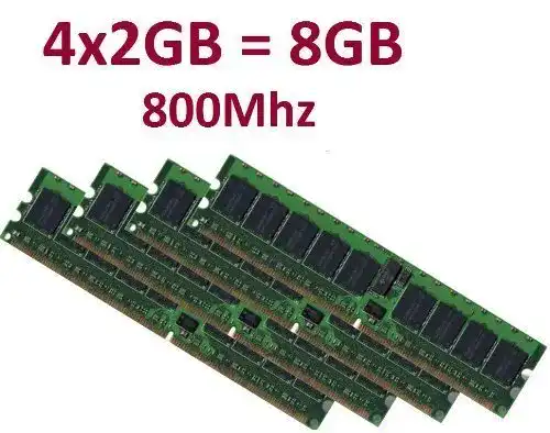 DDR2-RAM OEM Dual Channel Kit: 4 x 2 GB = 8GB 240 pin
