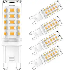 G9-LED AGOTD 4W G9 LED Lampe, 3000K 400 Lumen, 5er Pack