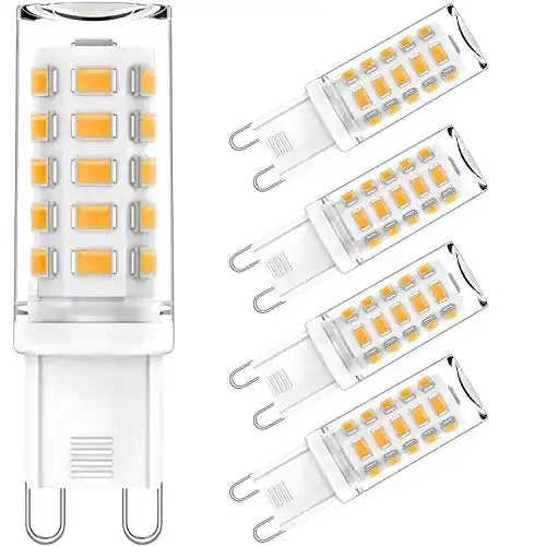 G9-LED AGOTD 4W G9 LED Lampe, 3000K 400 Lumen, 5er Pack