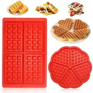 Silikon-Waffelform WELLXUNK Silikon Backform, 2 Stück