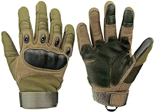Taktische Handschuhe Xnuoyo Gloves Gummi Hart Vollfinger