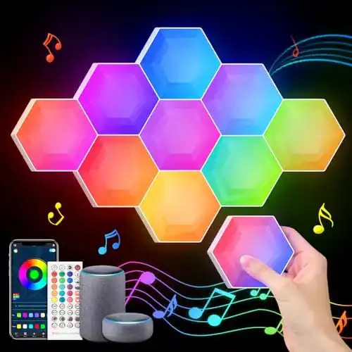 Sechseck-Wandleuchte SNADER Smart LED Hexagon Sechseck