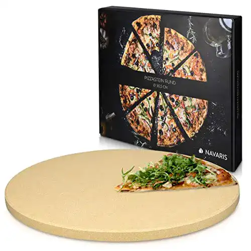 Pizzastein (rund) Navaris Pizzastein XL aus Cordierit Ø 30,5cm