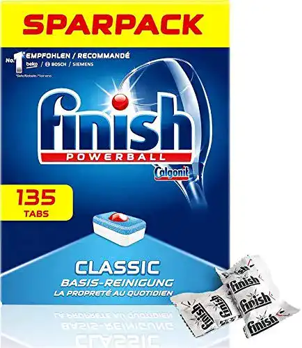 Spülmaschinentabs Finish Classic, phosphatfrei, Sparpack 135 Tabs