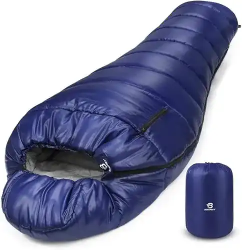 Mumienschlafsack Bessport Schlafsack -10℃ 4 Jahreszeiten