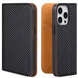 iPhone-14-Pro-Leder-Case VISOUL iPhone 14 Pro, Handyhülle