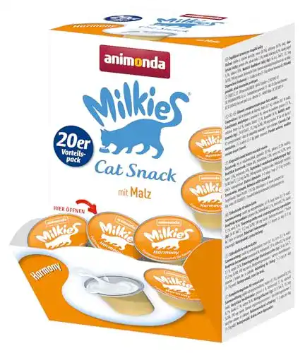 Malzpaste (Katzen) animonda Milkies Harmony 4 x 20 Cups à 15 g