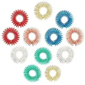 Akupressur-Ring ASTER 12 Stück Massageringe für Finger
