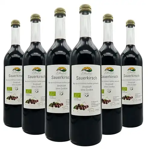 Sauerkirschsaft Bleichhof Bio- (6x 0,72l) – 100% Direktsaft, bio