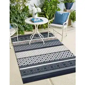Outdoor-Teppich Green Decore Wendbar, Kunststoff, 120×180 cm