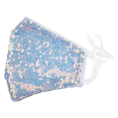 Mundschutz mit Glitzer LUOEM Mundschutz Mode Glitter Pailletten