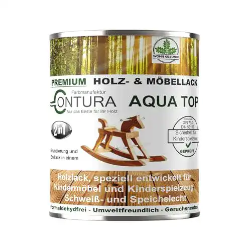 Klarlack Holz Contura Lack 750ml. DIN EN71/3 Speichelecht