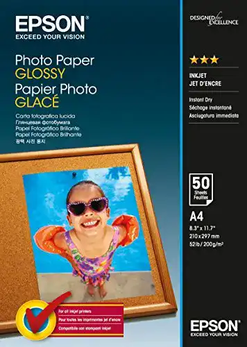 Die beste Epson-Fotopapier Epson Foto Papier glänzend A4 50 Blatt 2026 Test Bestseller Epson-Fotopapier Epson Foto Papier glänzend A4 50 Blatt