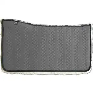 Westernpad Engel Reitsport Lammfell (Square) Stoff grau Fell
