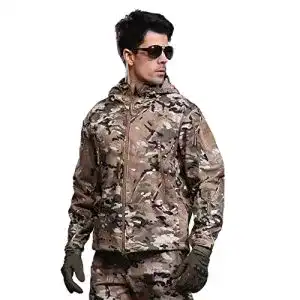 Angeljacke Kelmon Herren Softshelljacke wasserabweisend Militär