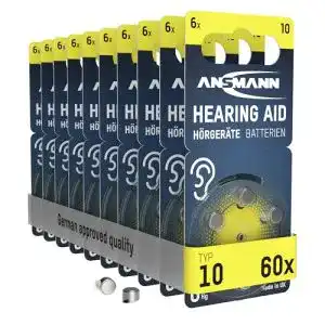 Hörgeräte-Batterien-10 Ansmann Hörgerätebatterien 10