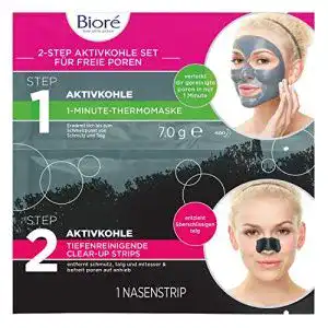 Clear-up-Strips Biore BIORÉ Aktivkohle Doppelsachet – 6er Pack