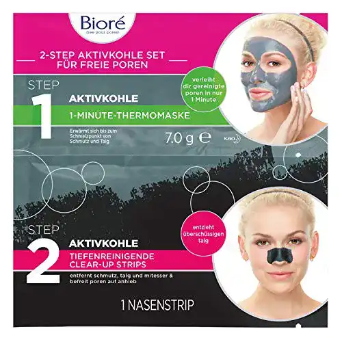 Clear-up-Strips Biore BIORÉ Aktivkohle Doppelsachet – 6er Pack