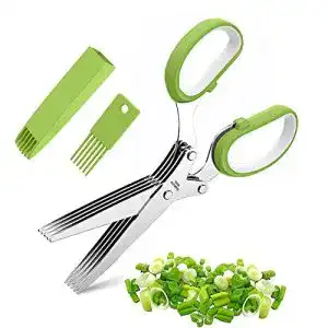 Kräuterschere Set Multifunktional, Edelstahl mit 5 Klingen