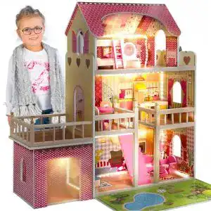 Puppenhaus Holz Green series Kinderplay Gross, Puppenvilla