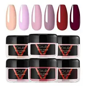 Acryl-Pulver VOXURY 6 Farben Dip Pulver Nagel Starter Kit