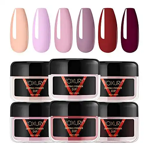 Acryl-Pulver VOXURY 6 Farben Dip Pulver Nagel Starter Kit